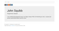 Desktop Screenshot of johnsquibb.com